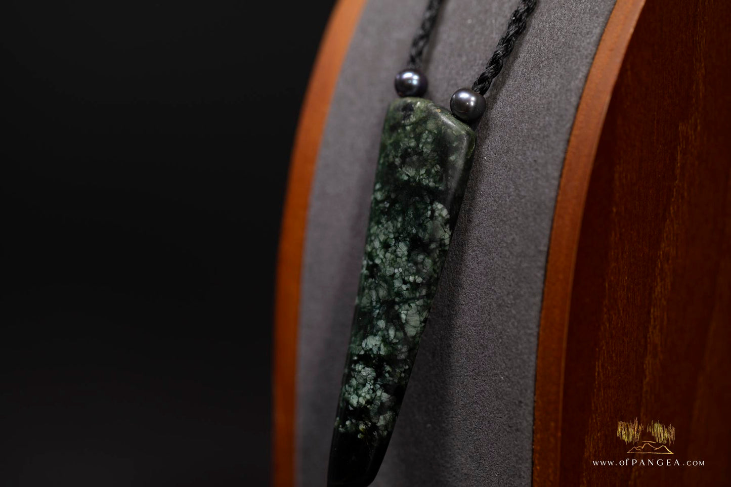 Pounamu Pendant Necklace ( & AA Peacock Pearls)