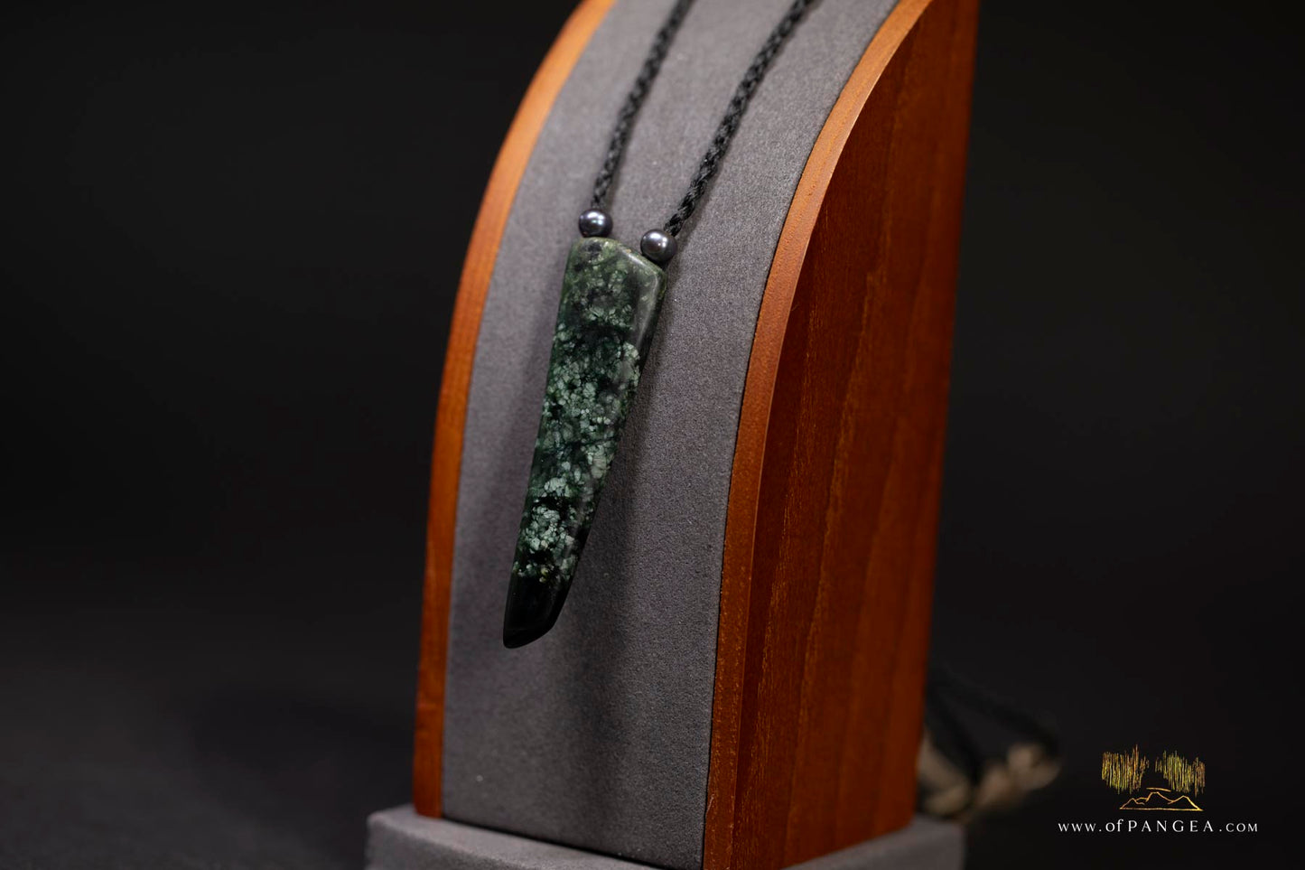 Pounamu Pendant Necklace ( & AA Peacock Pearls)