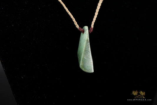 Kokopu Inanga freeform Pounamu Nephrite Jade Necklace || JF441