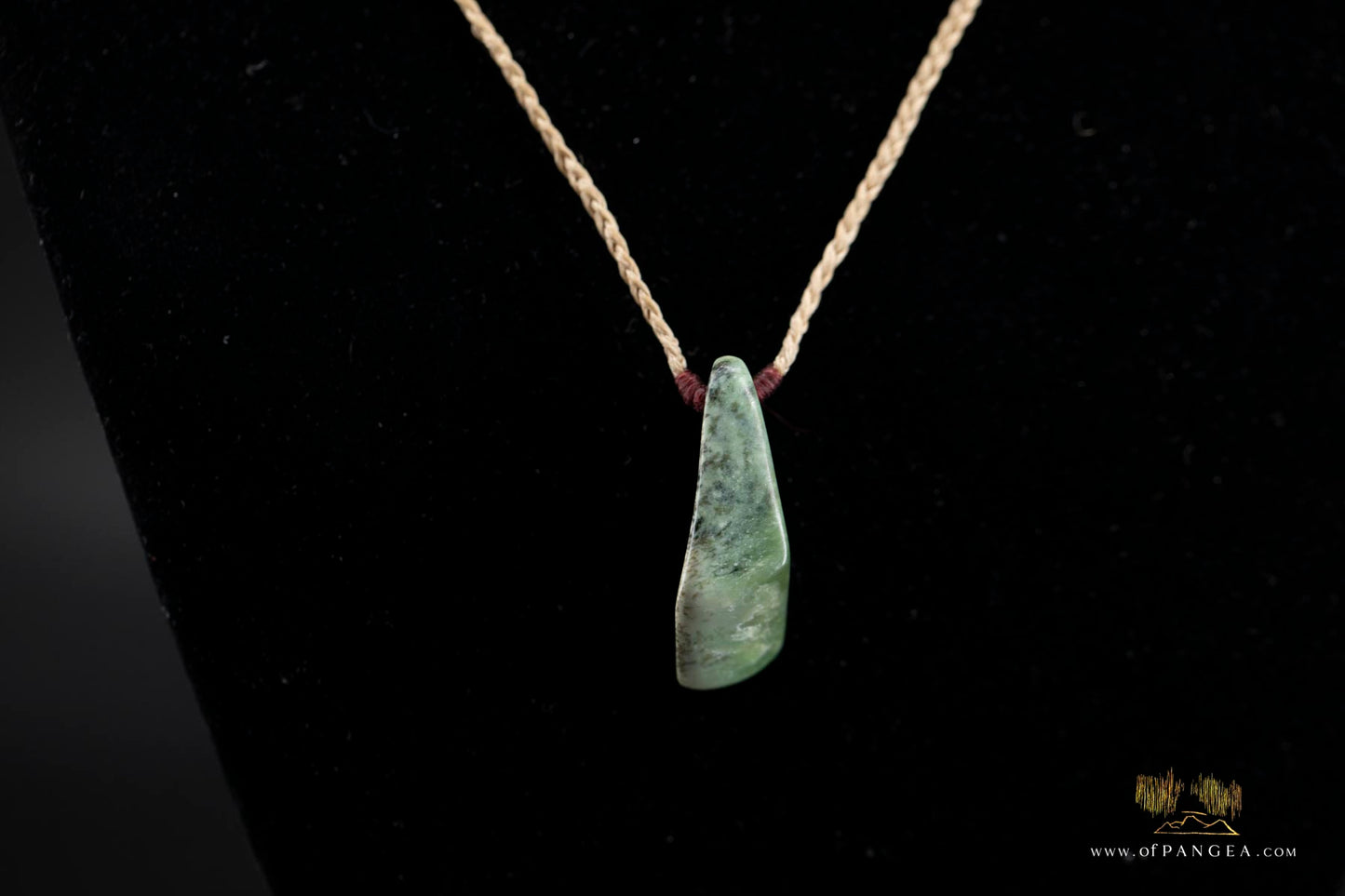 Kokopu Inanga freeform Pounamu Nephrite Jade Necklace || JF441