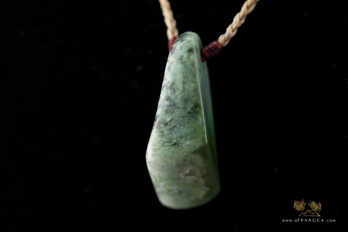 Kokopu Inanga freeform Pounamu Nephrite Jade Necklace || JF441