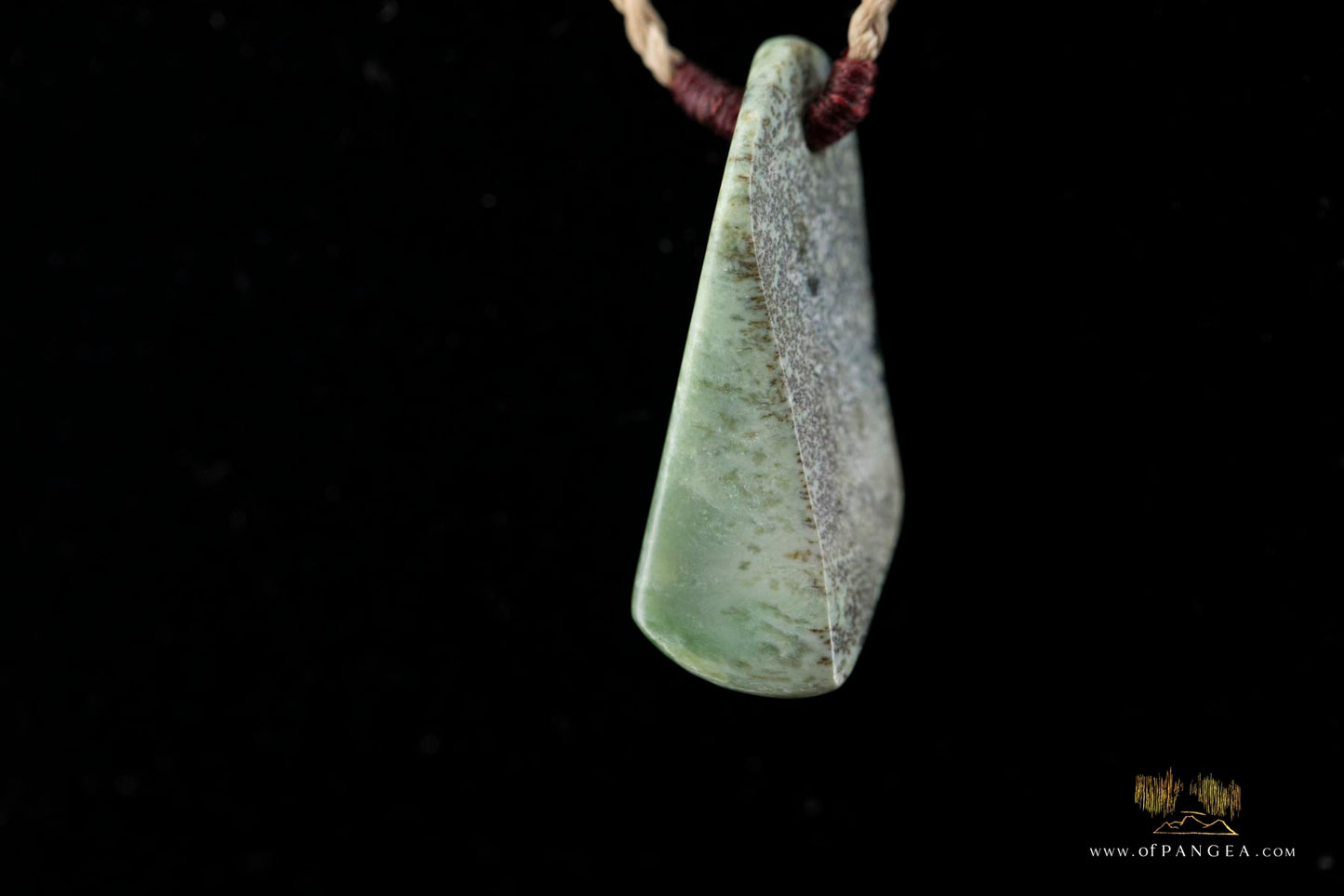 Kokopu Inanga freeform Pounamu Nephrite Jade Necklace || JF441