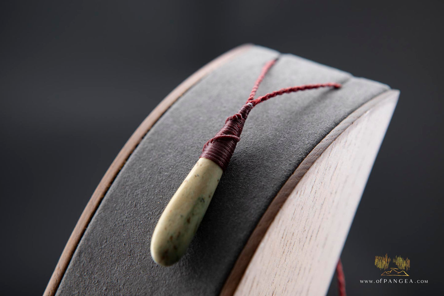 Raukaraka Pounamu - Nephrite Jade Roimata teardrop Necklace