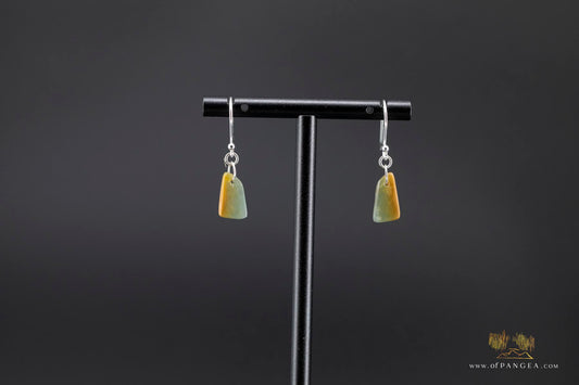 Guatemalan princesa jadeite earrings - sterling silver || JF492