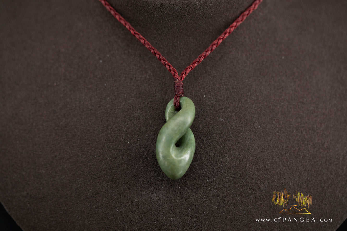 Pikorua Twist Necklace || Raukaraka Pounamu Nephrite Jade || Aotearoa New Zealand || JF505