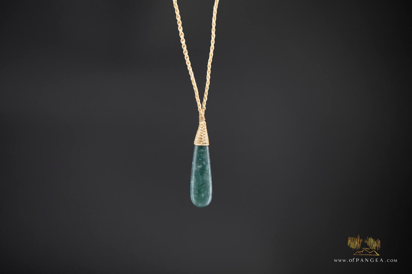 Teardrop Roimata - Guatemalan Princesa Jadeite Necklace || JF672