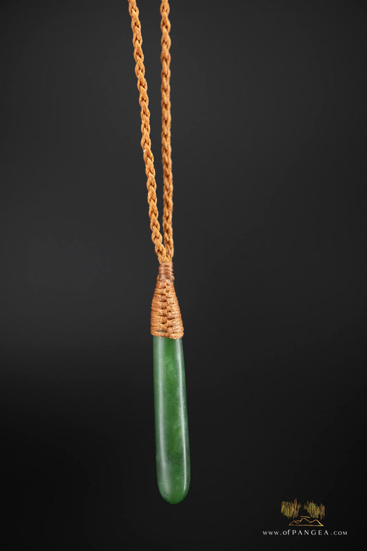 Teardrop Roimata - Kahurangi Pounamu Nephrite Jade Necklace || JF673