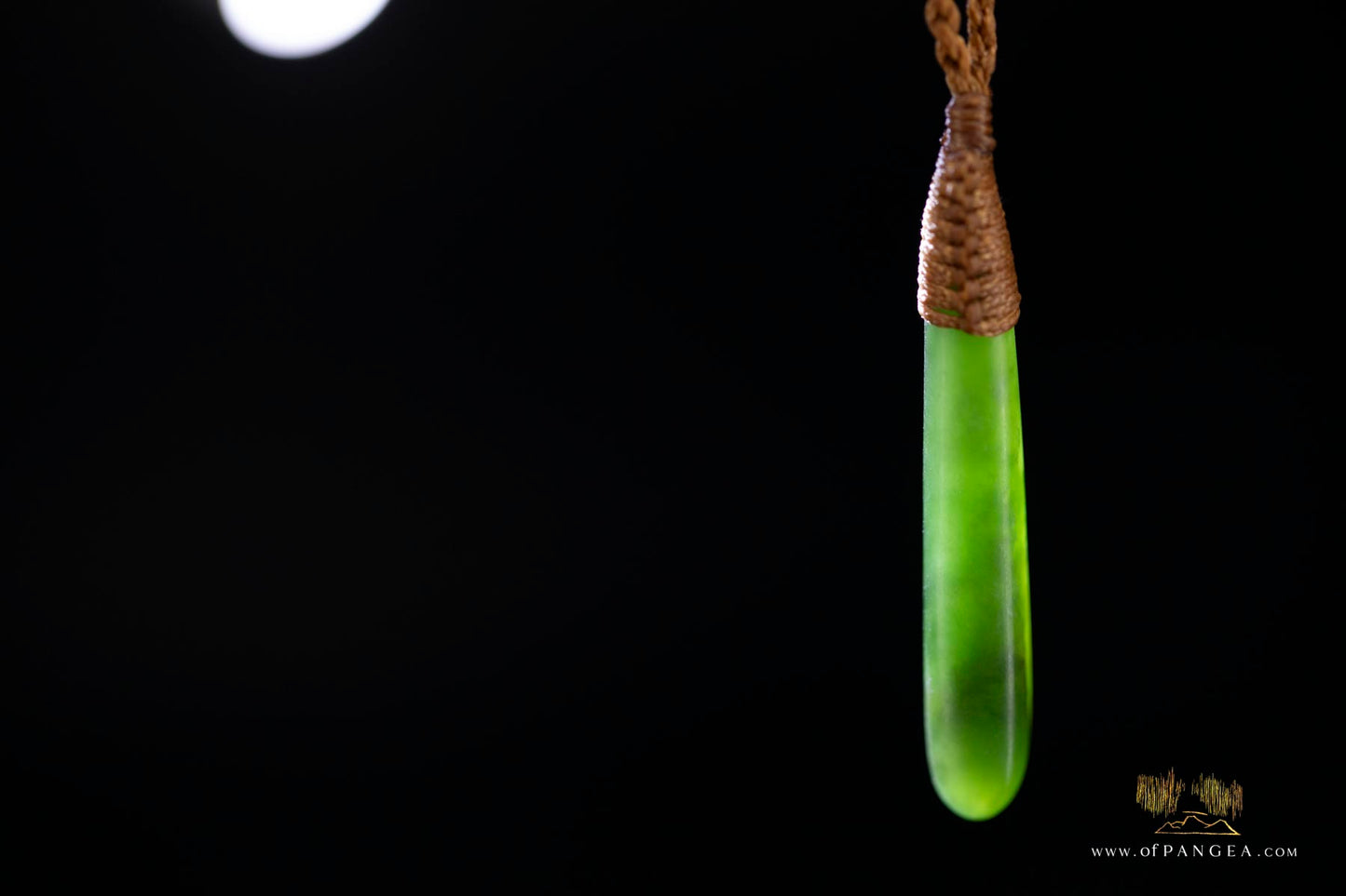 Teardrop Roimata - Kahurangi Pounamu Nephrite Jade Necklace || JF673