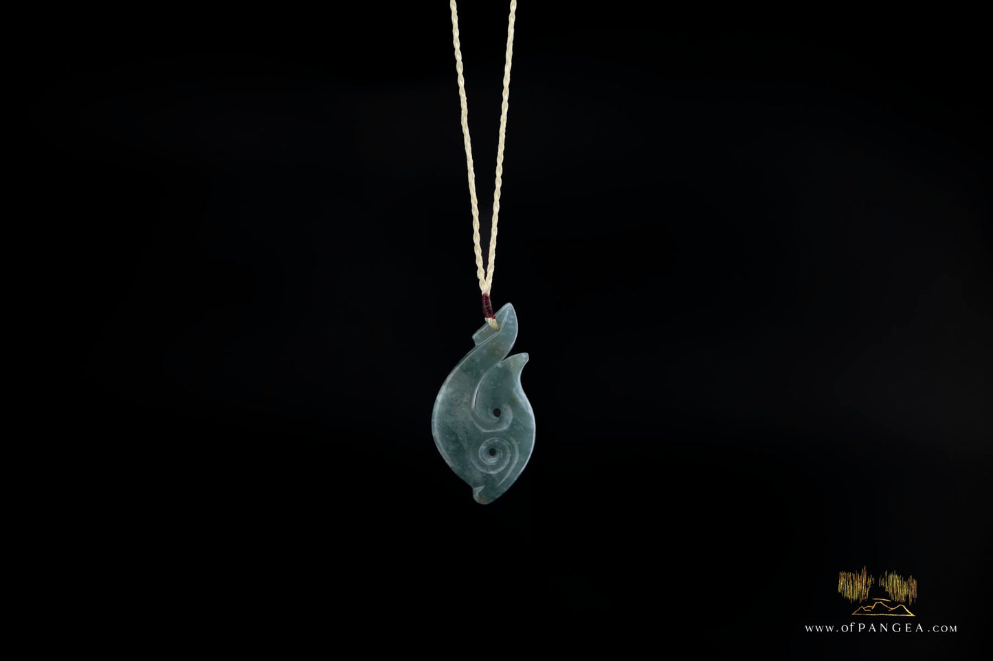 Hei Matau Hook - Guatemalan Princesa Jadeite Necklace