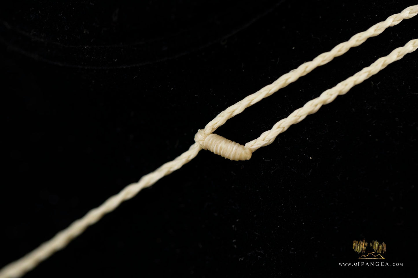 Picasso Jasper Fan Pendant - statement necklace plaited white cord (Red Creek) || JF749