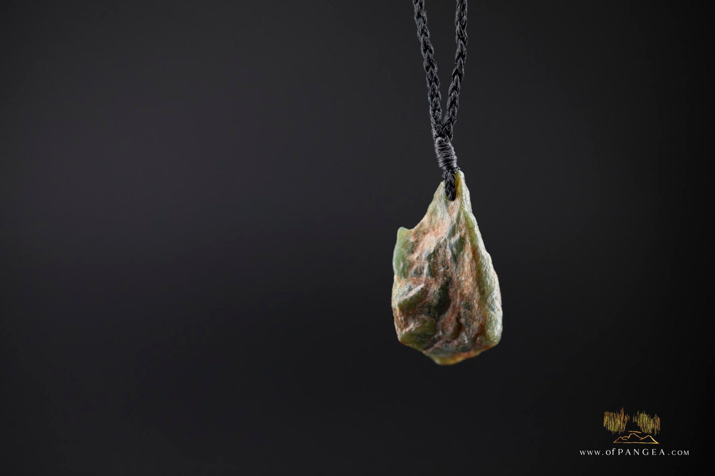 Wyoming Jade Wind Slick Necklace - Green Apple Nephrite Jade || JF870