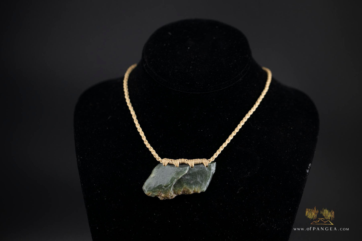 Wyoming Jade Slick Necklace - Green Apple Nephrite Jade || JF877