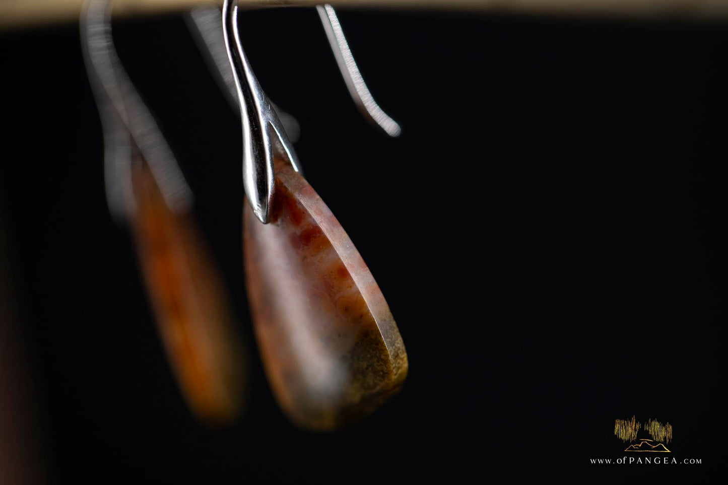 Ocean Jasper earrings - Sterling Silver || JF906