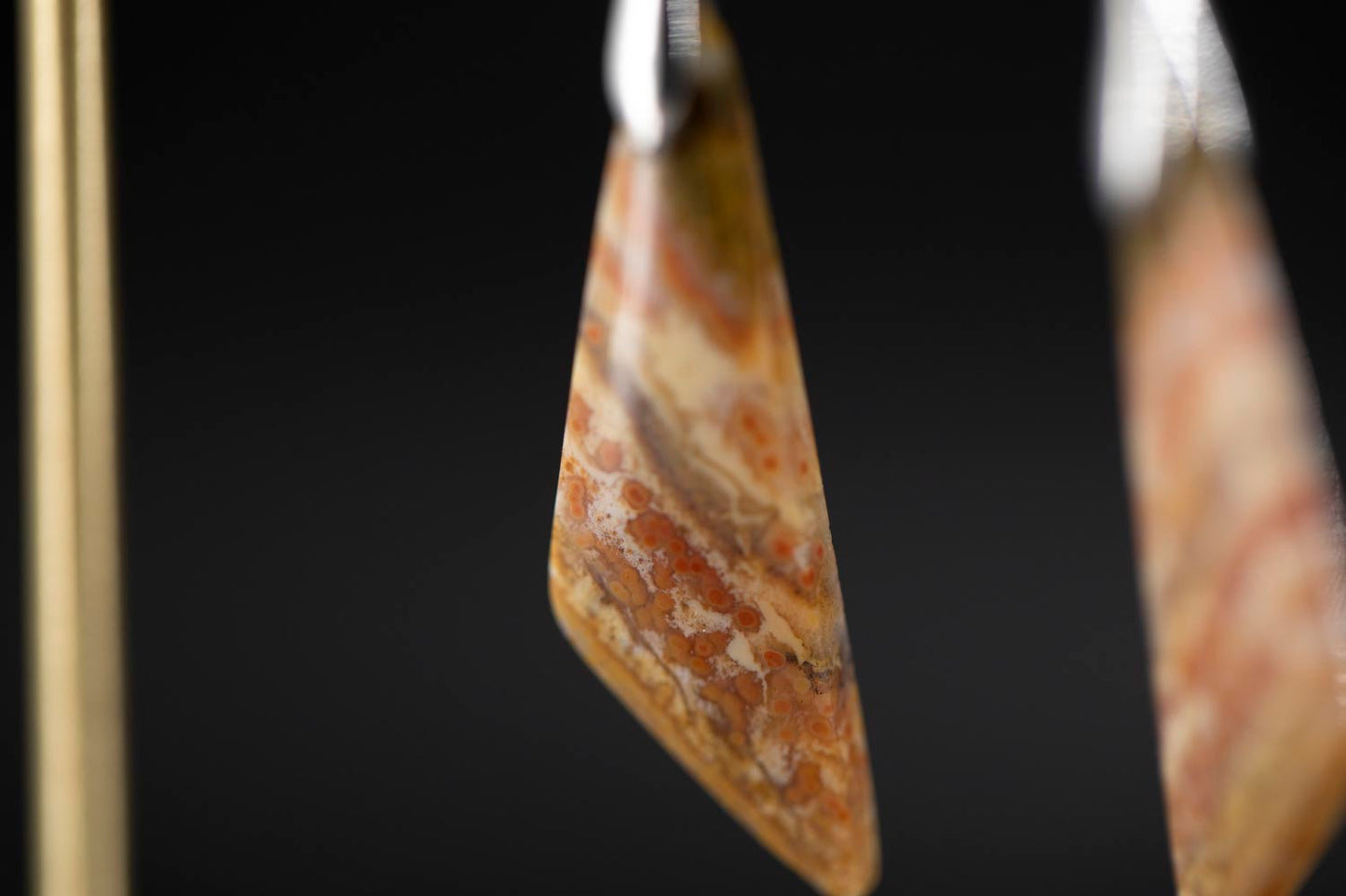 Ocean Jasper earrings - Sterling Silver || JF942