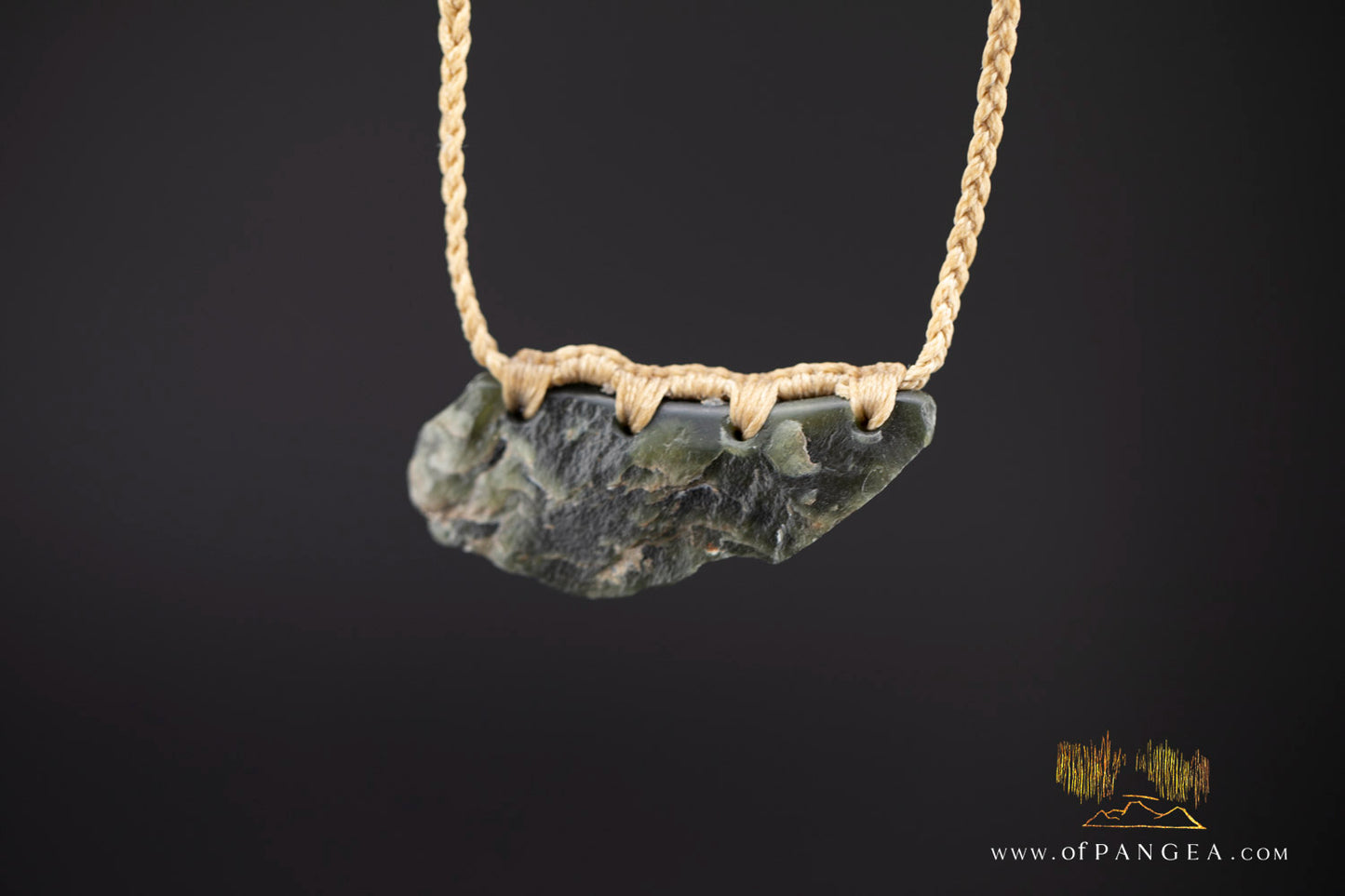 Wyoming Jade Slick Necklace - Green Nephrite Jade || JF980