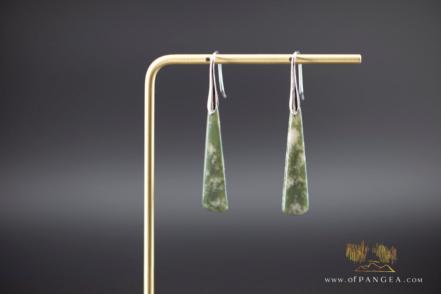Cherry Blossom Nephrite Jade Toki Necklace and Earring Set - Wyoming -  Italian sterling silver || JF995