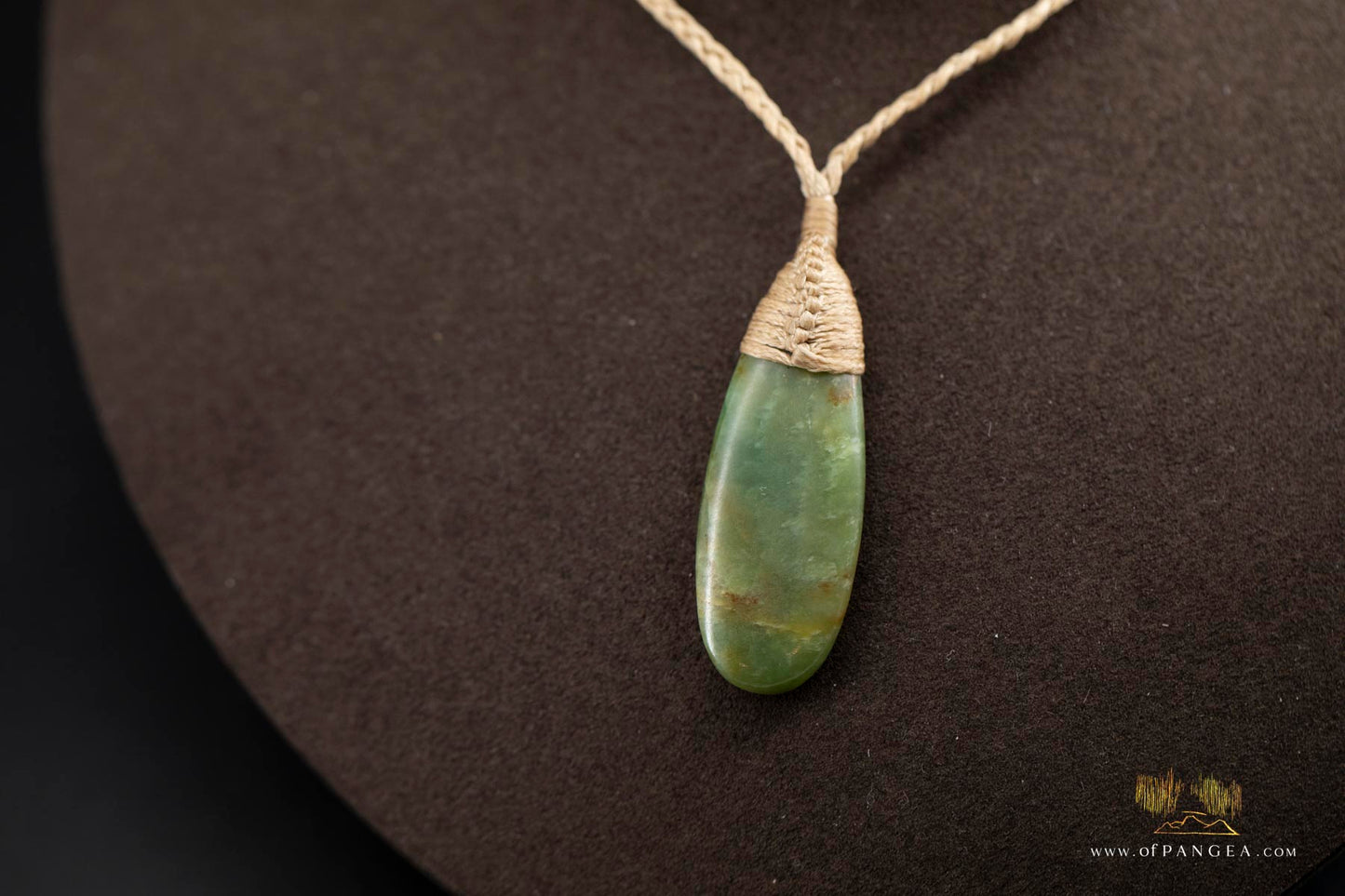 Roimata Teardrop necklace -Putiputi pounamu 'flower' Nephrite Jade - Jade New Zealand