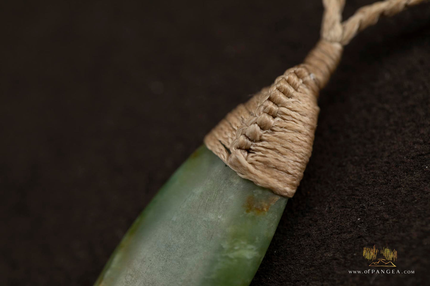 Roimata Teardrop necklace -Putiputi pounamu 'flower' Nephrite Jade - Jade New Zealand