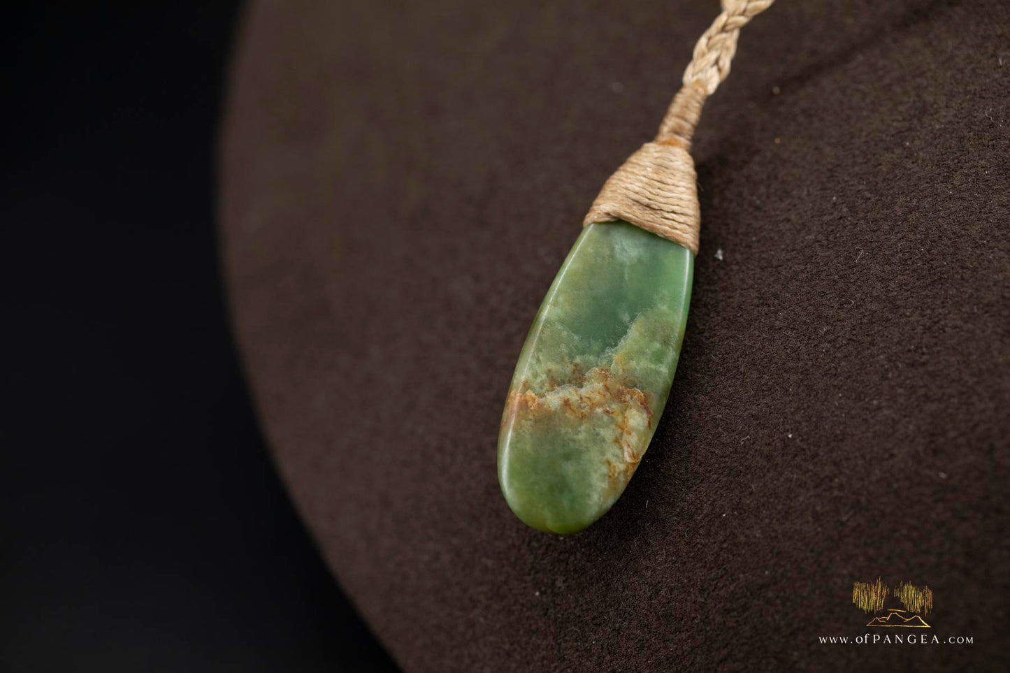 Roimata Teardrop necklace -Putiputi pounamu 'flower' Nephrite Jade - Jade New Zealand