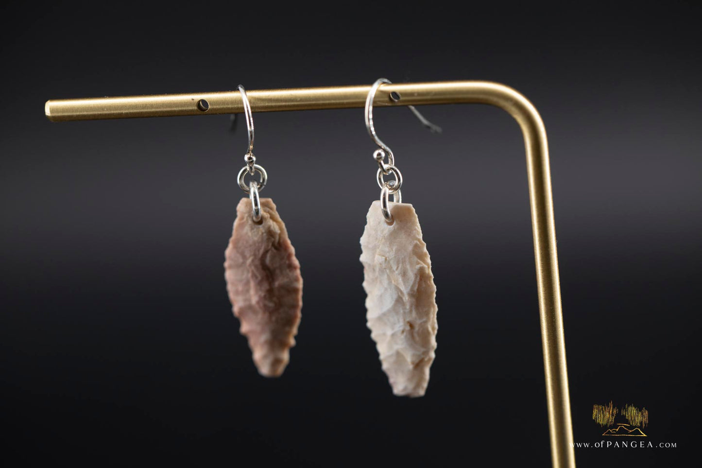 neolithic spearpoint earrings - 4,000 - 7,000 years old || Sahara Desert || sterling silver