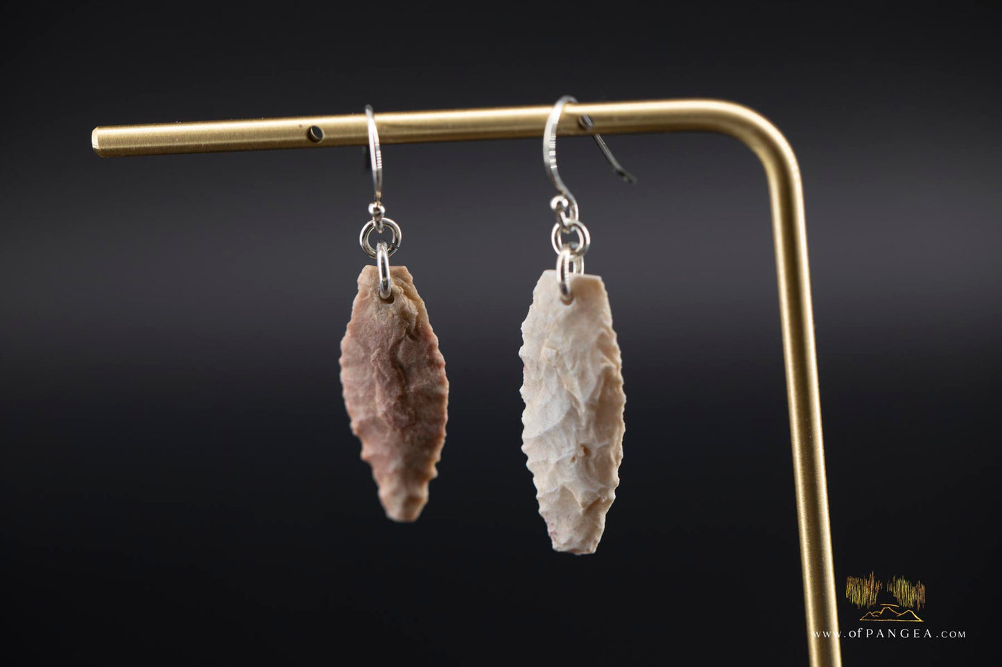 neolithic spearpoint earrings - 4,000 - 7,000 years old || Sahara Desert || sterling silver