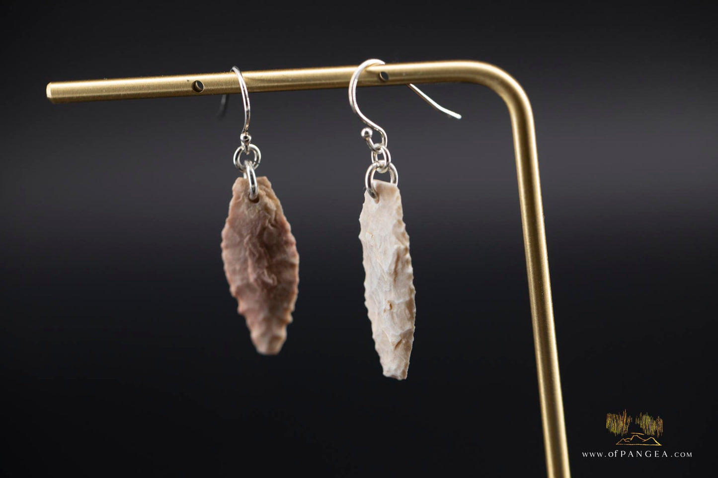 neolithic spearpoint earrings - 4,000 - 7,000 years old || Sahara Desert || sterling silver