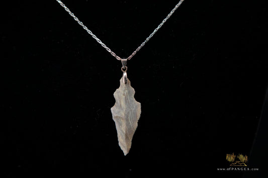 Neolithic Spearpoint Necklace - 4,000 - 7,000 years old || Sahara Desert || Italian Sterling Silver || JF432