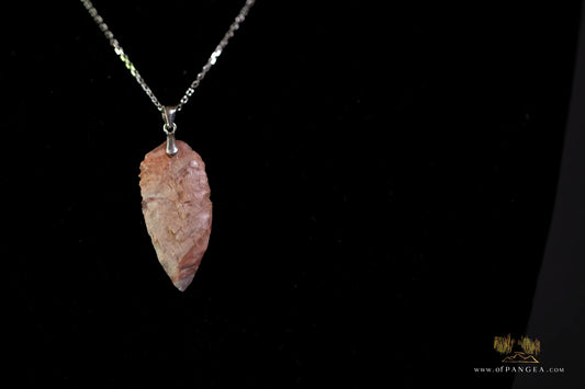 Neolithic Spearpoint Necklace - 4,000 - 7,000 years old || Sahara Desert || 14-24inch Italian sterling silver