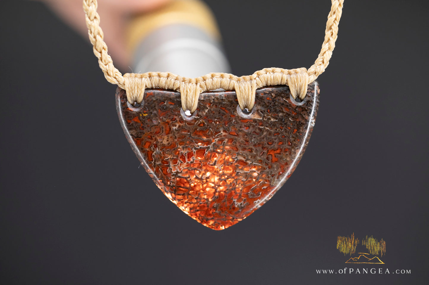 Dinosaur gembone necklace (Large)