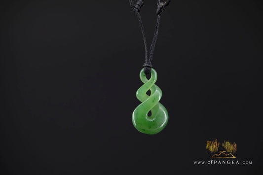 Pikorua Twist Necklace || Small || British Columbian Nephrite Jade