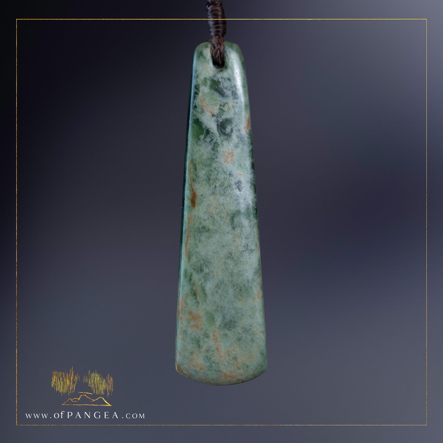 Hei Toki necklace - Nephrite Jade - Putiputi Pounamu - Marsden Flower Jade New Zealand