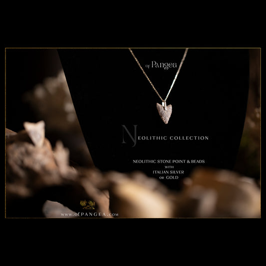 Neolithic Spearpoint Necklace - 4,000 - 7,000 years old || Sahara Desert || Italian Sterling Silver || JF515
