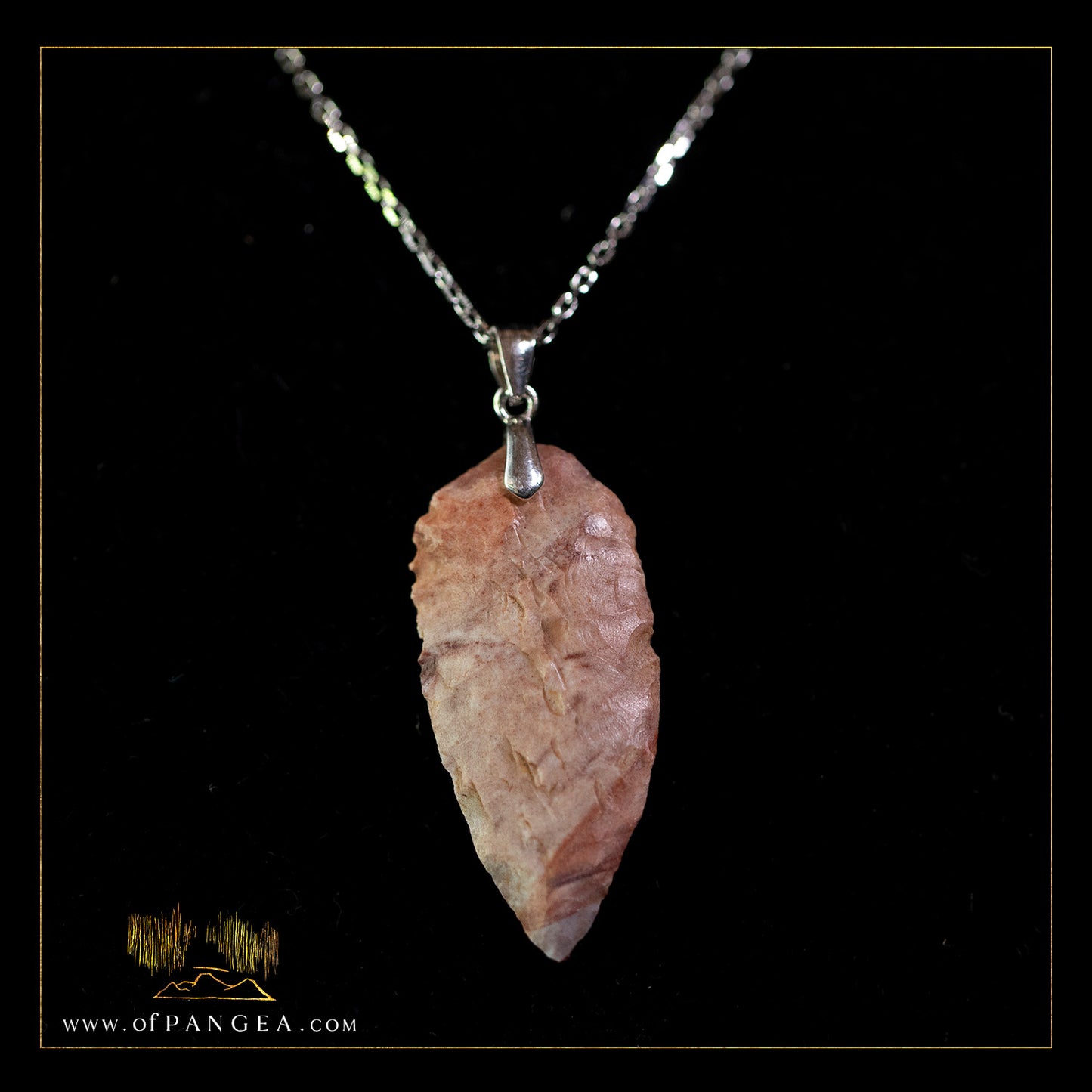 Neolithic Spearpoint Necklace - 4,000 - 7,000 years old || Sahara Desert || Italian Sterling Silver || JF098