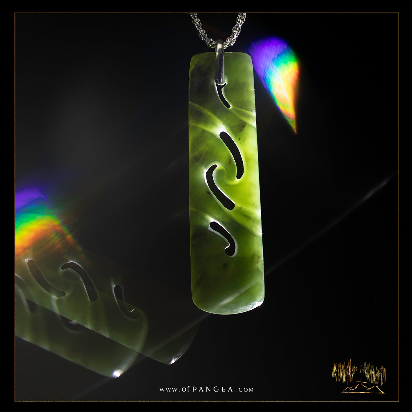 Hei Toki necklace - Kawakawa Pounamu Nephrite Jade - Jade New Zealand || JF034