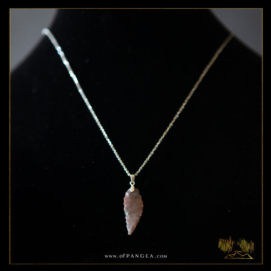 Neolithic Spearpoint Necklace - 4,000 - 7,000 years old || Sahara Desert || Italian Sterling Silver || JF062